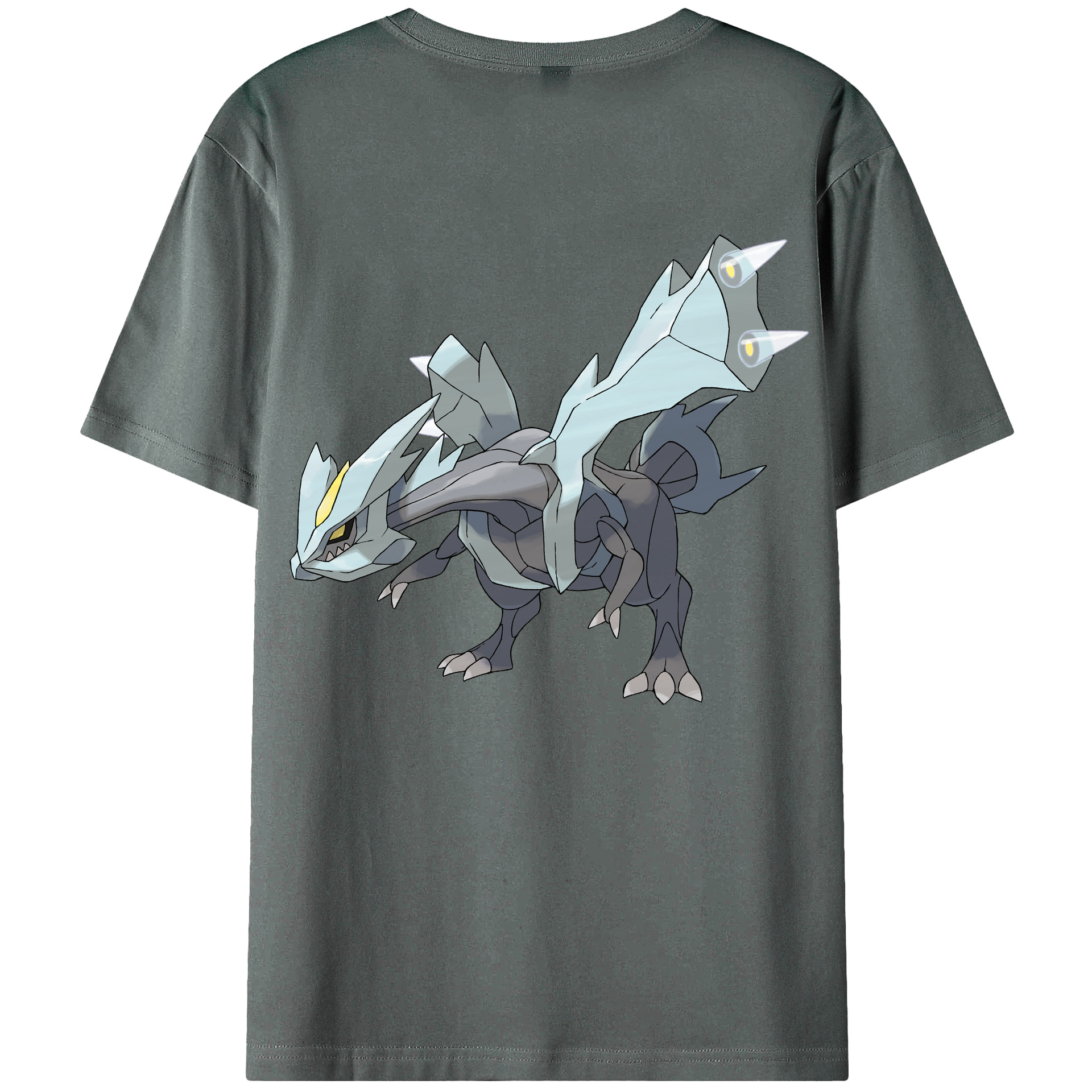 （画像用） ポケットモンスター Pokémon 綿100％ メンズ半袖Tシャツ（バックプリント） 通気性